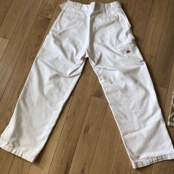 Vintage White Dickie’s Workpants Double Knee - Picture 2 of 5